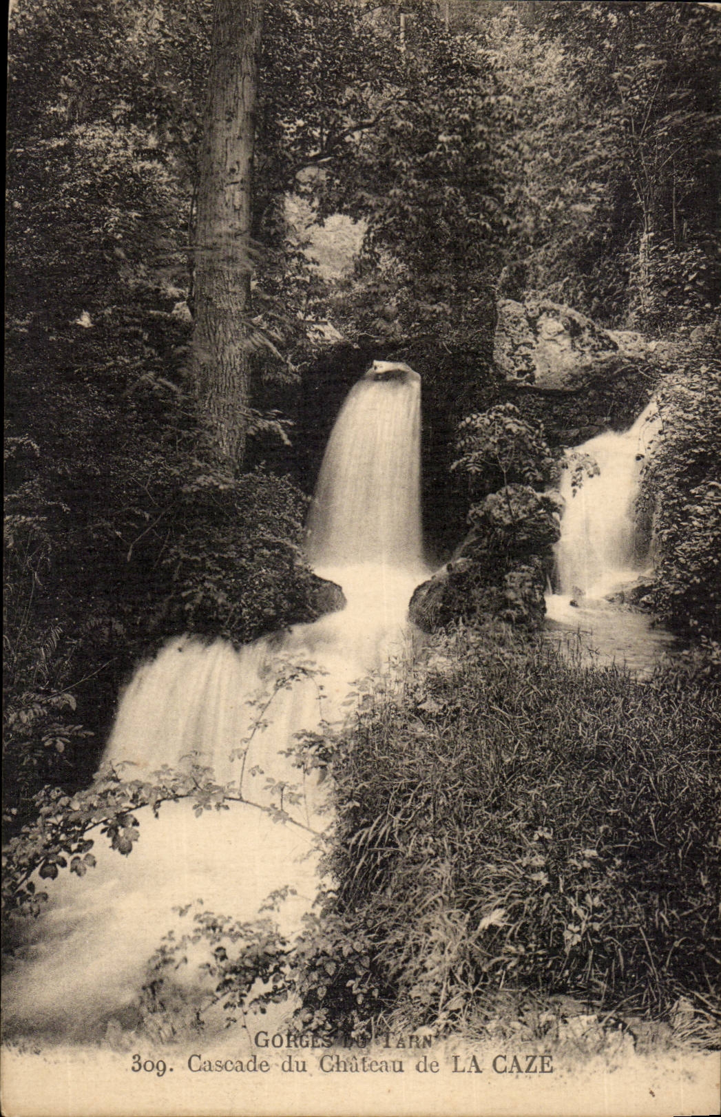 Gorges du Tarn — Cascade du Château de La Caze — éditeur non identifié, n° 309