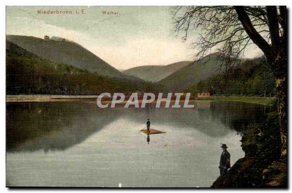 Niederbronn-Weiher-Radeau -CPA