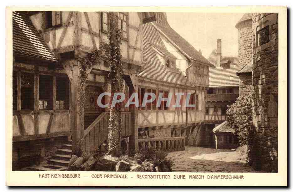 Haut-Kœnigsbourg — Cour Principale — Reconstitution d'une maison d'Ammerschwihr