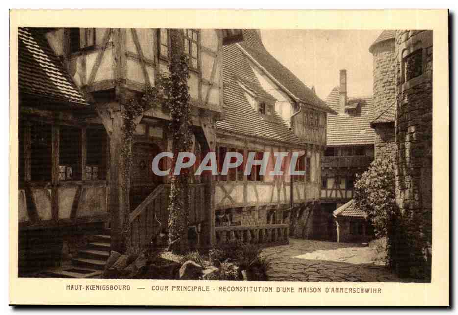 Haut-Kœnigsbourg — Cour principale — Reconstitution d'une maison d'Ammerschwihr