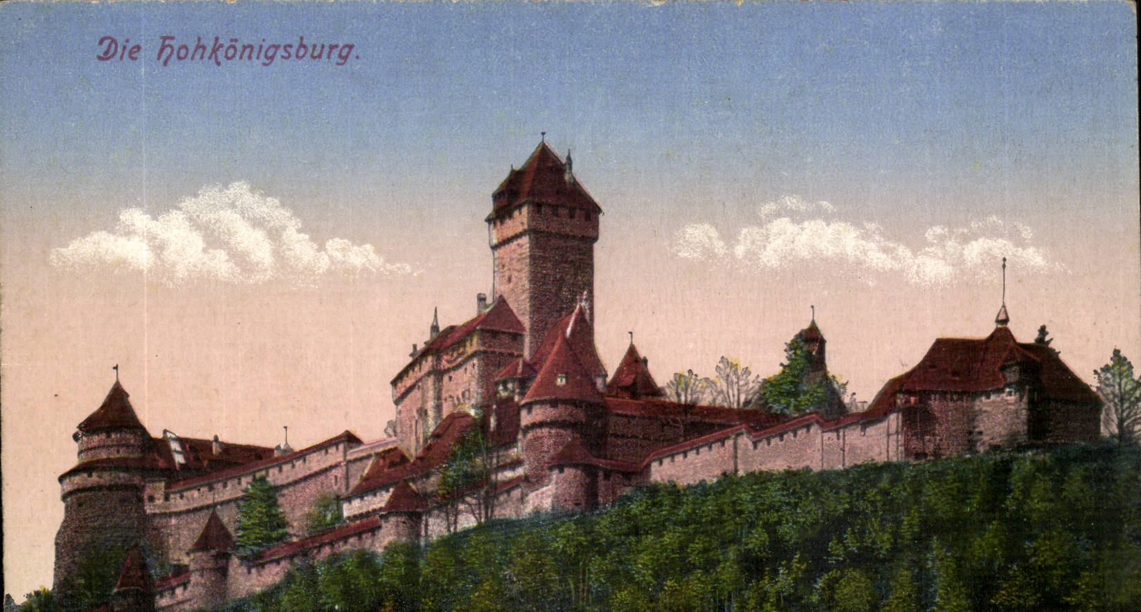 Die Hohkönigsburg — château fort en Allemagne — éditeur : Emil Hartmann, n° 235