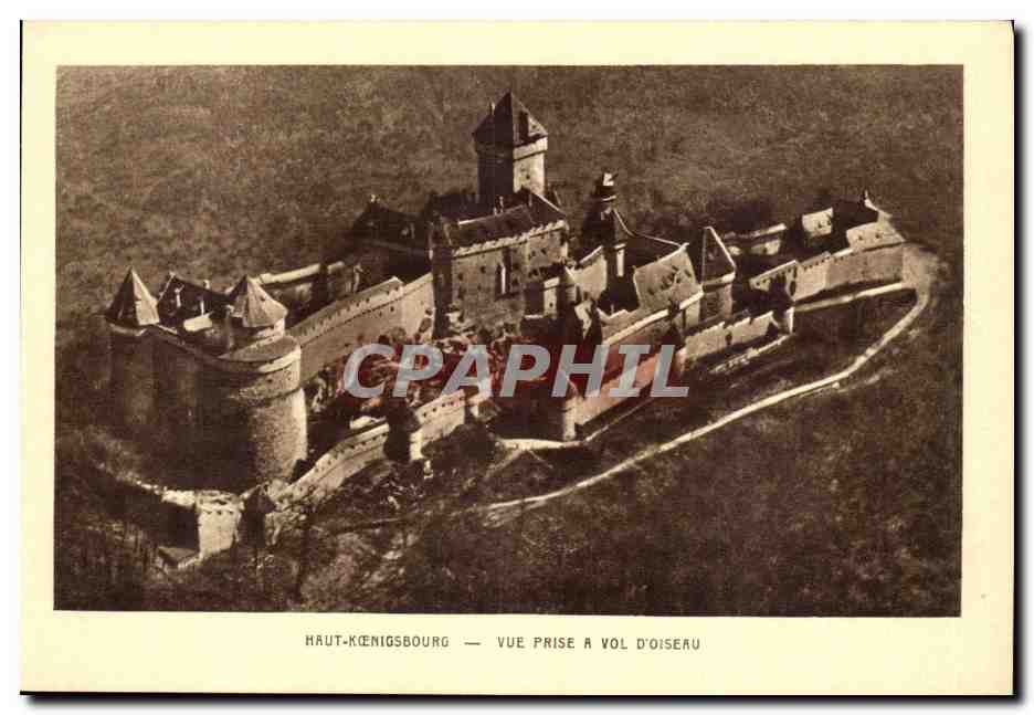 Haut-Königsbourg — Vue prise à vol d'oiseau