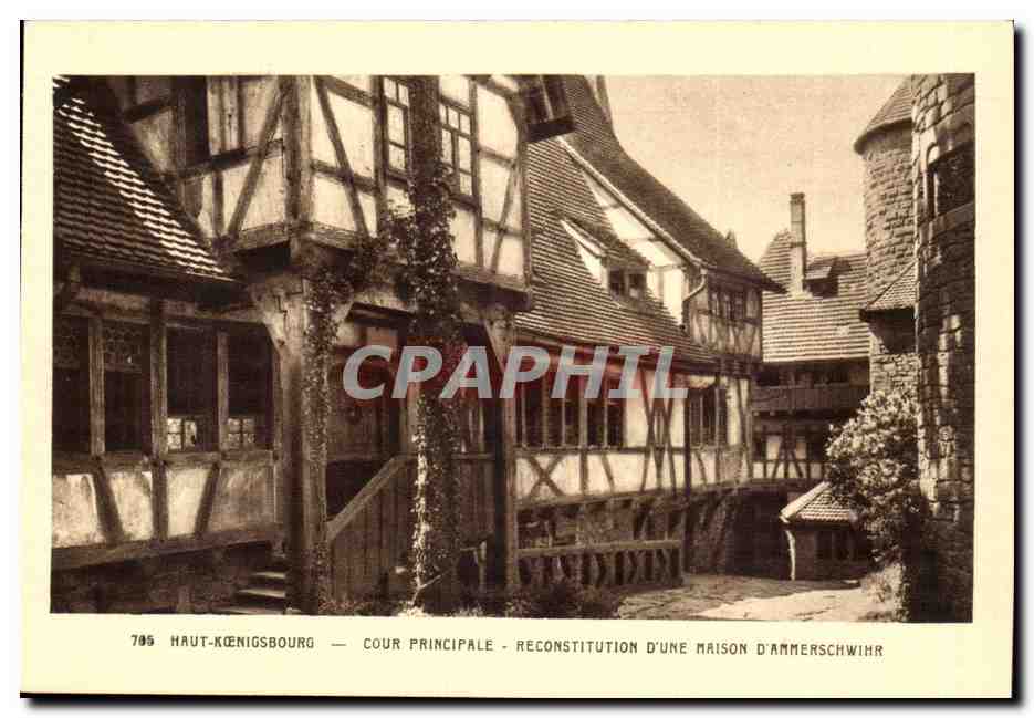Haut-Königsbourg — Cour principale — Reconstitution d'une maison d'Ammerschwihr