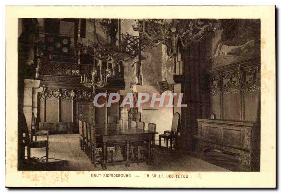 Haut Koenigsbourg- La Salle des Fetes-CPA