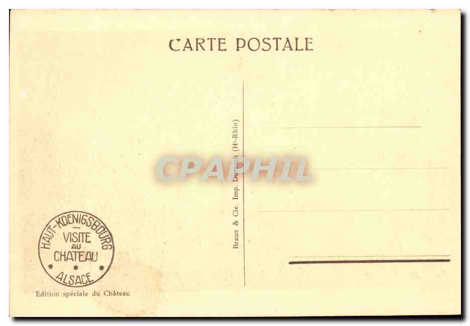 Haut-Kœnigsbourg — Vue prise à vol d'oiseau — Édition spéciale du Château — Reverso