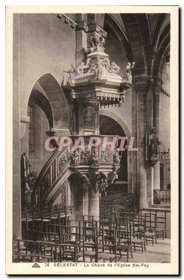 Selestat- La Chaire de lEglise Ste-Foy-CPA