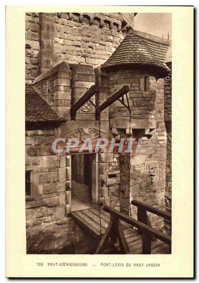 Haut-Kœnigsbourg — Pont-levis du Haut Jardin — CPAPHIL 709