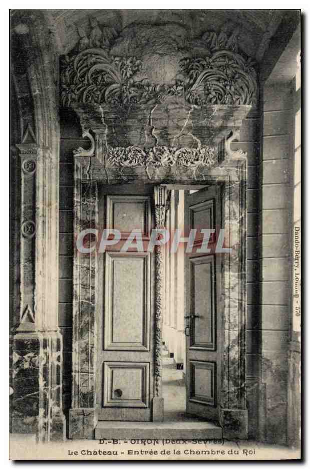 Oiron (Deux-Sèvres) — Le Château — Entrée de la Chambre du Roi — Dando-Harry, Louvain - 570