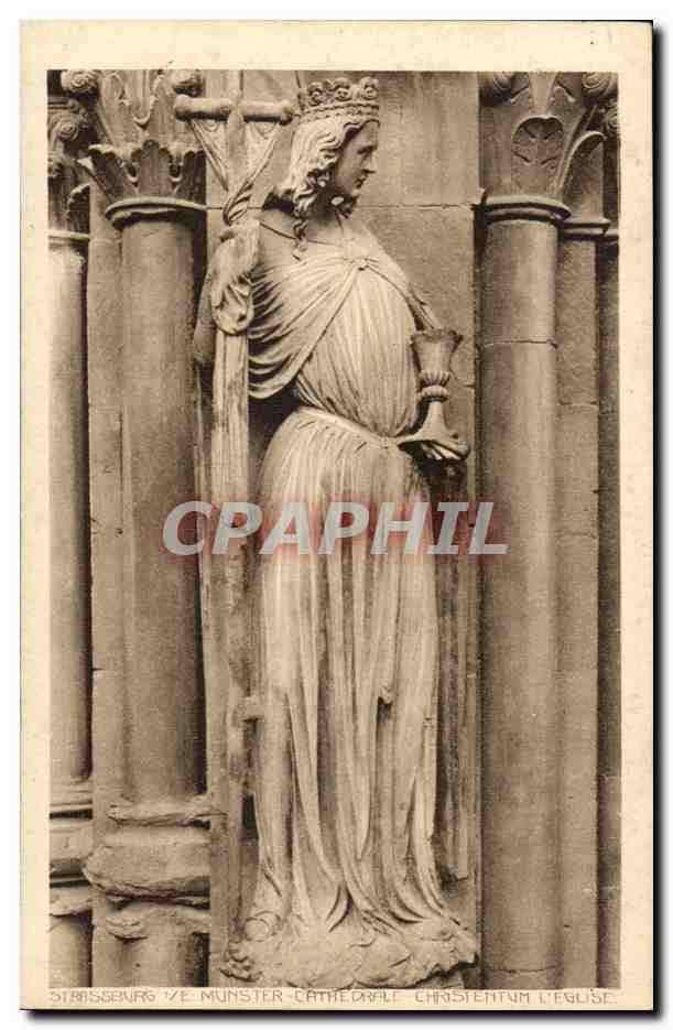 Strassbourg-Munster Cathedrale- Christentum Eglise -CPA