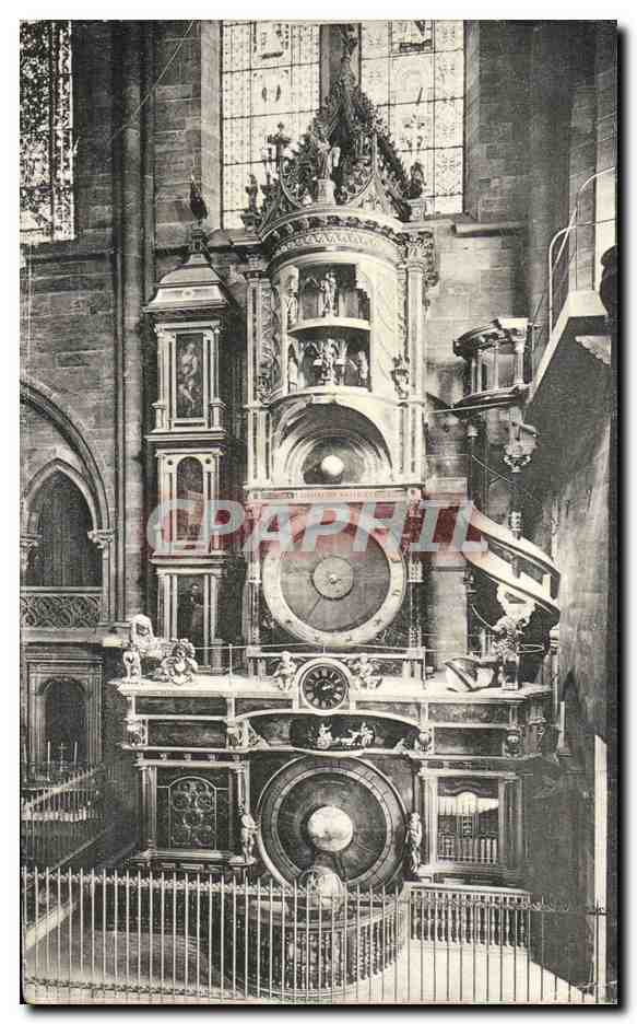 Strassbourg-Astronimisches Uhr im Muenster-Strasbourg-horloge astronomique de la cathedrale -CPA