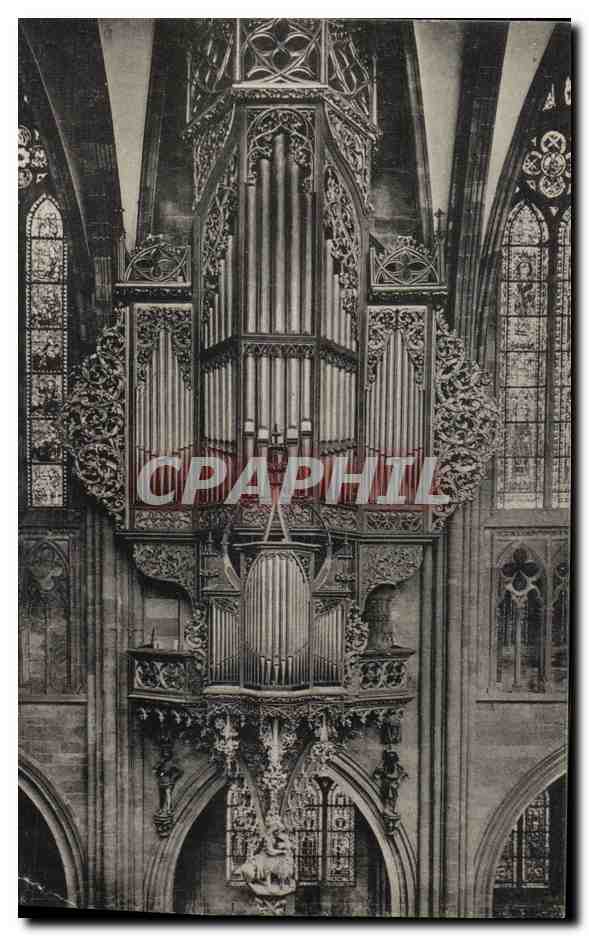 Cathedrale de Strasbourg-Lorgue-Strassourger Munster Orgel -CPA