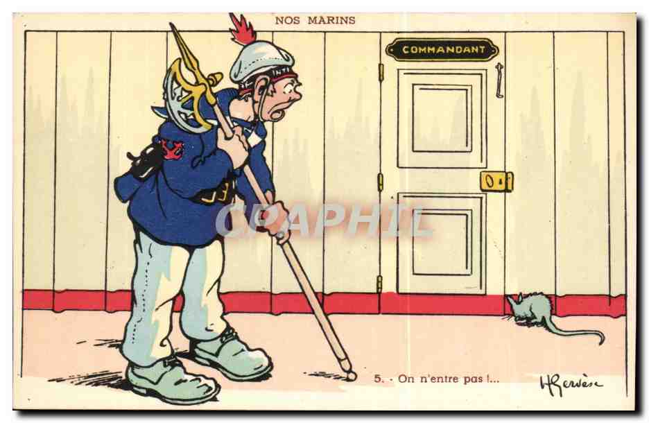 Nos marins — Série de caricatures militaires — H. Rendese