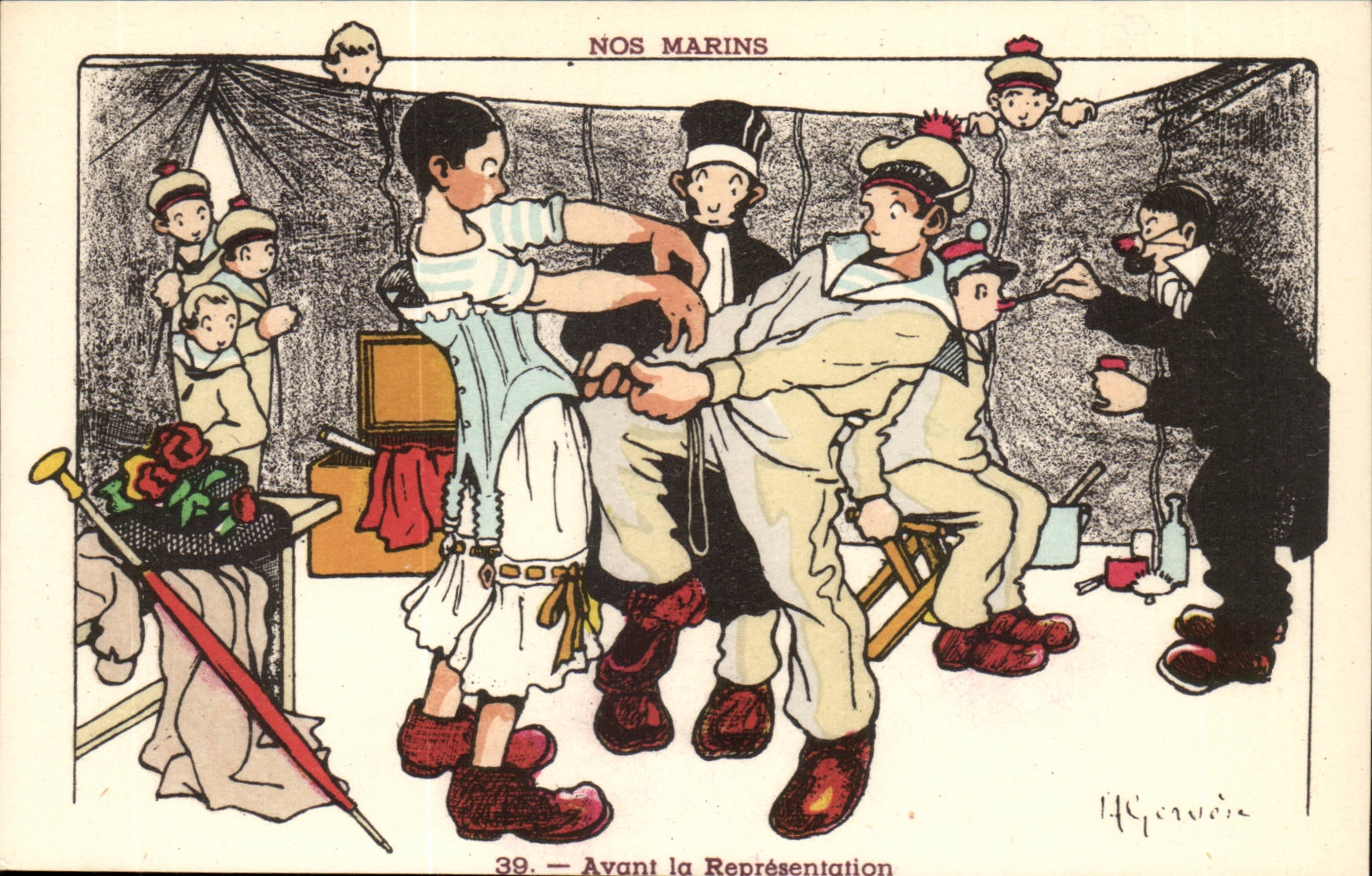 Nos Marins — Avant la Représentation — H. Gerovèze, n°39