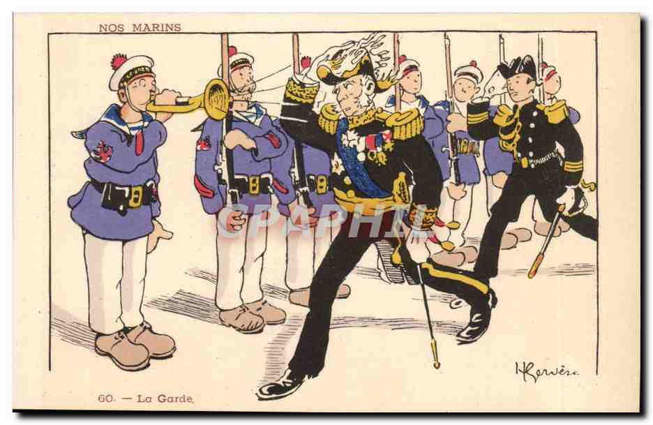 Nos Marins- La Garde-CPA Illustrateur Gervese