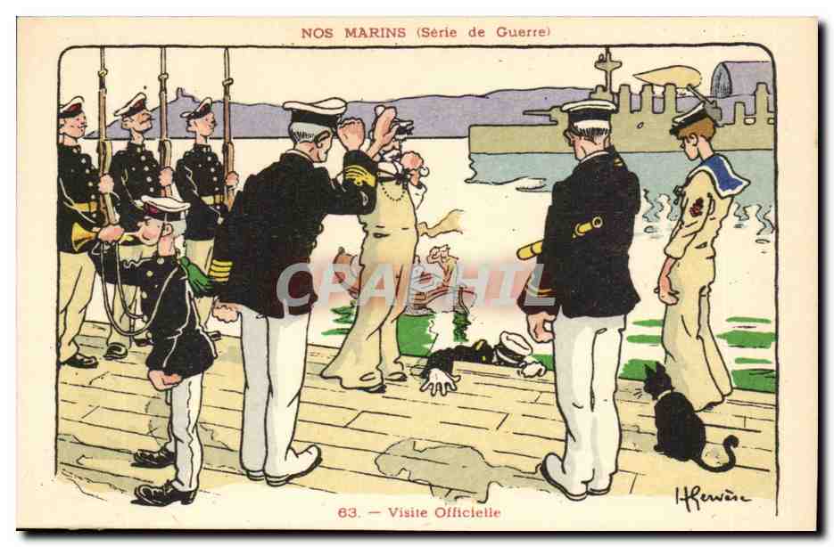 Nos Marins (Série de Guerre) — Visite Officielle — H. Rewaire, n° 63