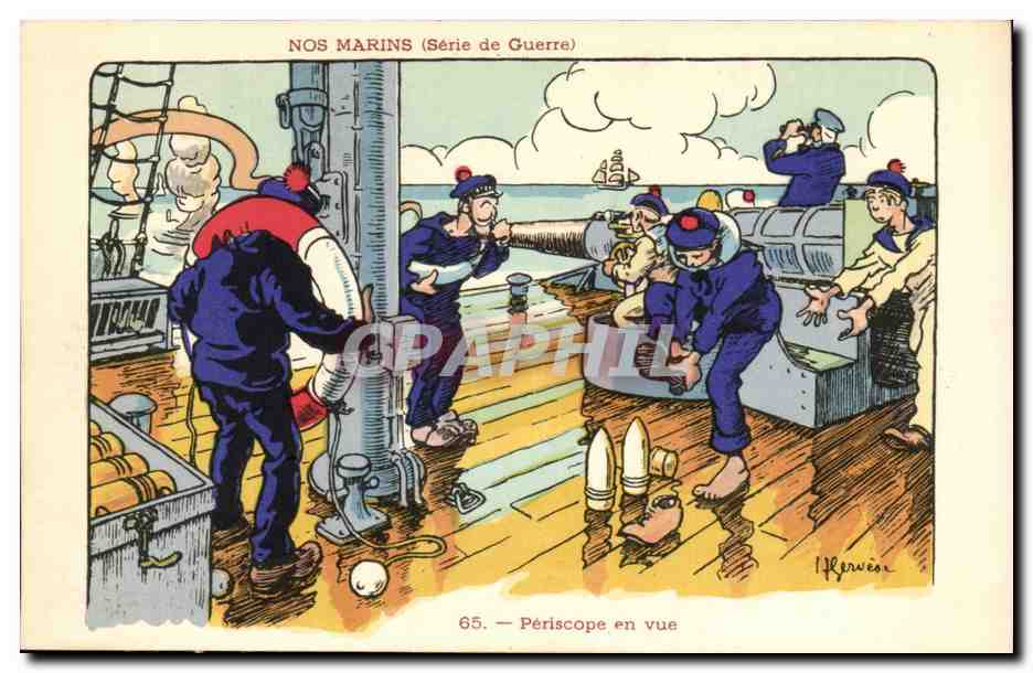 Nos Marins (Série de Guerre) — 65. Périscopé en vue — H. Perwee