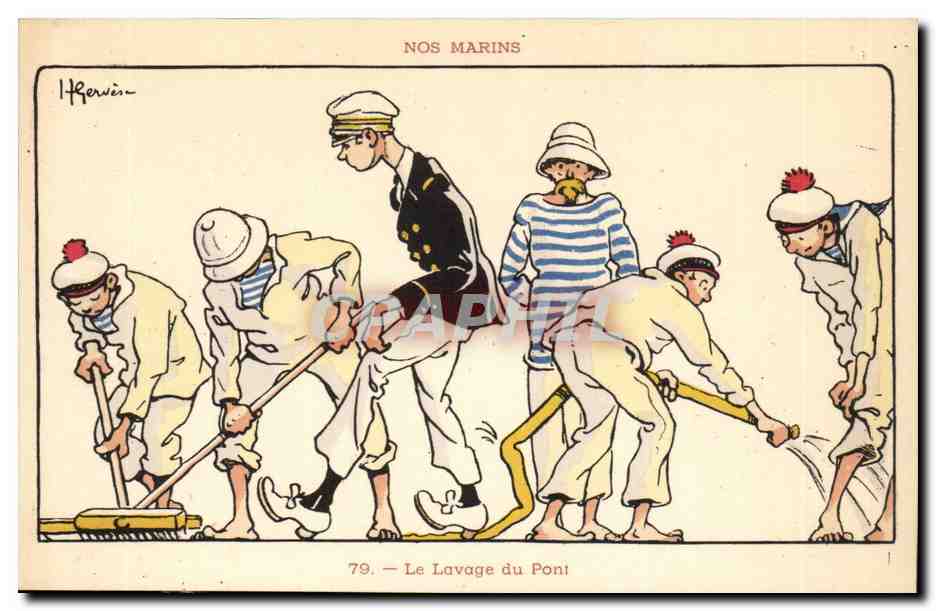 Nos Marins — Le Lavage du Pont — H. Kerneis, n°79