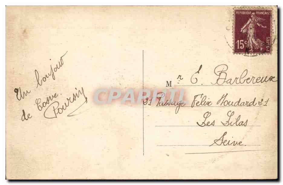 Fantaisie - Fantasy CPA Legendes de Saint Saulge l etang de Ranceau Pere Beugeon Pistoulets — Rückseite