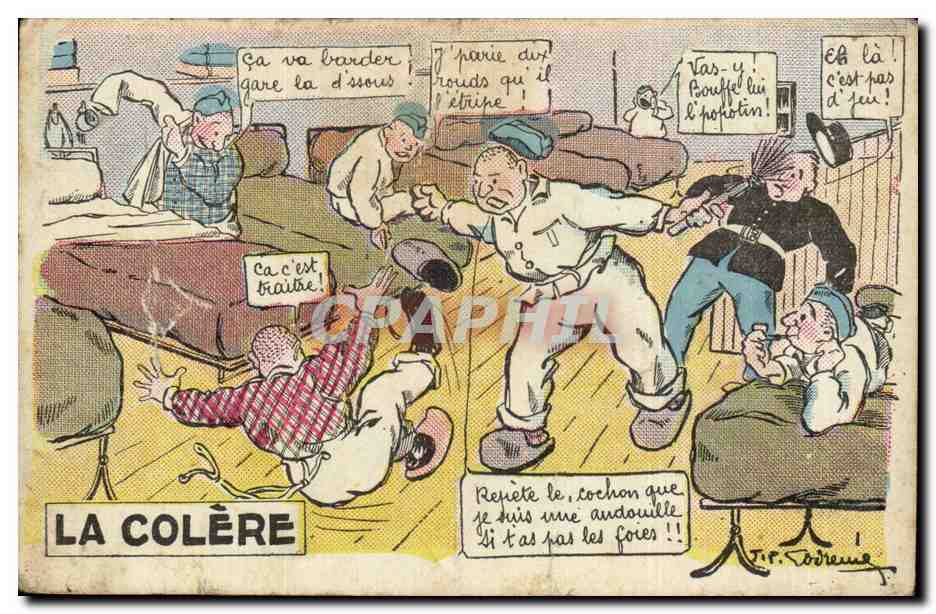 Die Wut — humoristische Zeichentrickserie — Verlag T.F. Sobreme (unterzeichnet) und CRAPHIL