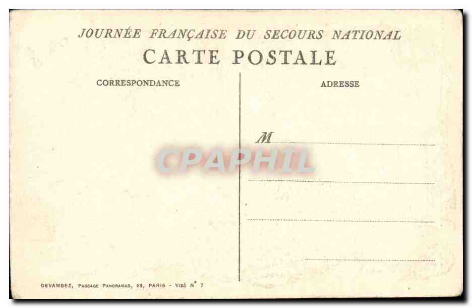 FAntaisie CPA Chiens chien enfant — Rückseite