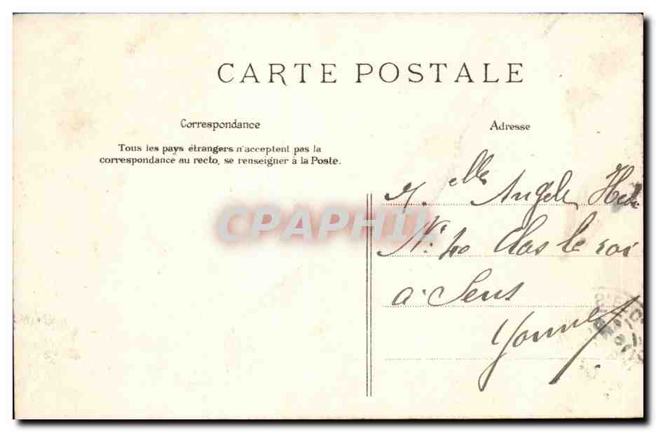 CPA Dirigeable Sports Aerostation Le dirigeable Patrie Zeppelin — Rückseite