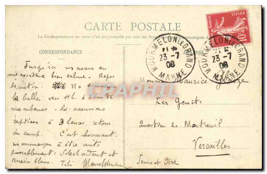 CPA Dirigeable Transport a brais d'un ballon Objectif Drachen Zeppelin — Rückseite