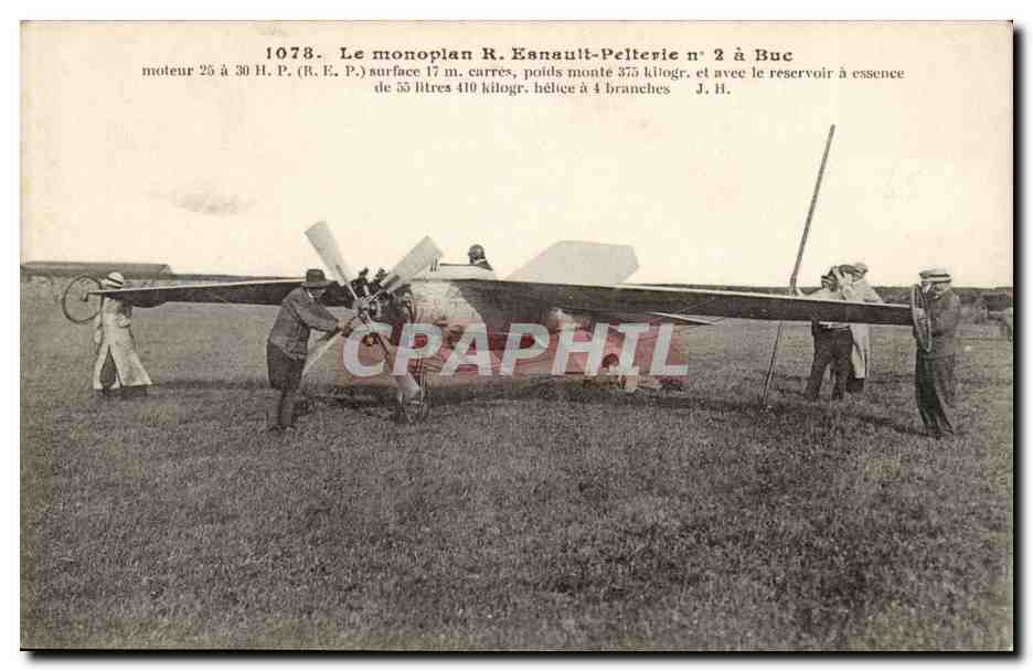 CPA le monoplan Esnault Pelterie Aviateur