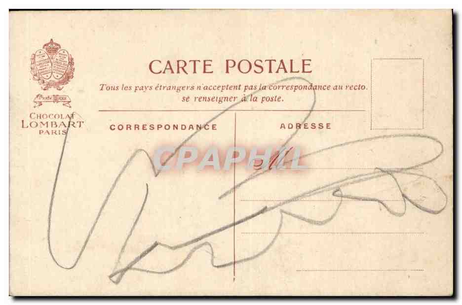 Un voyage de noce dans 20 ans — Chocolat Lombart, Paris — Rückseite