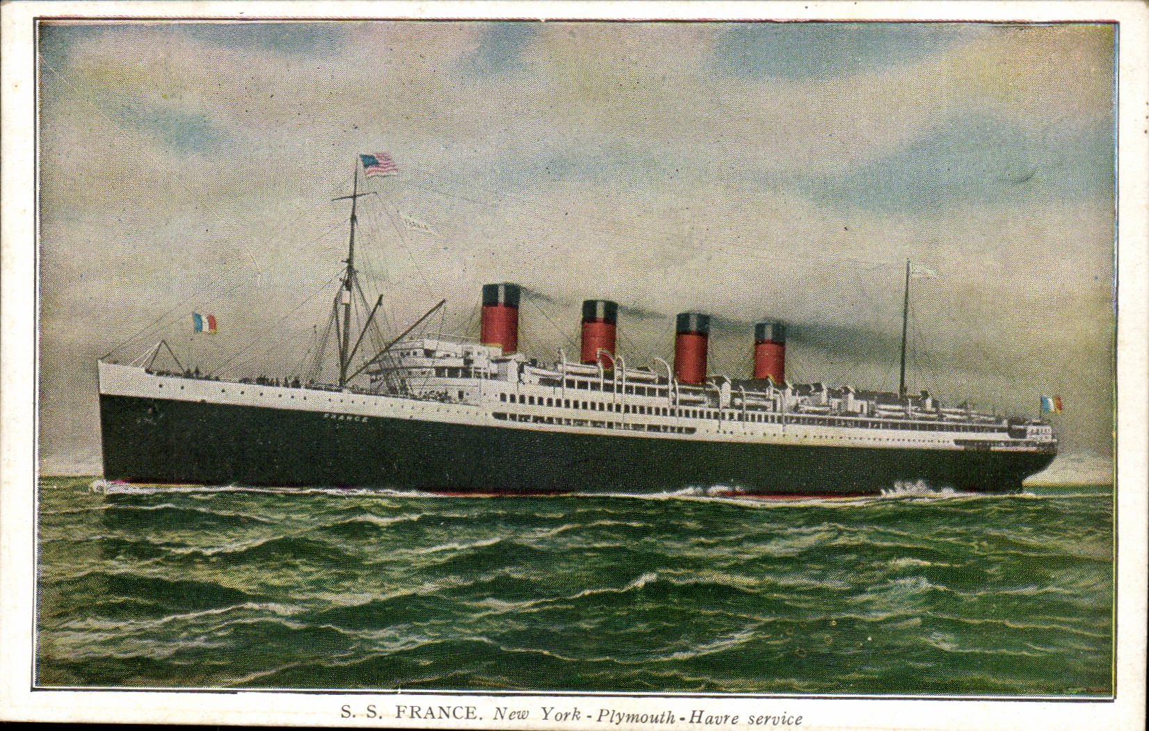 S.S. FRANCE — Navire de la French Line — Éditeur : French Line