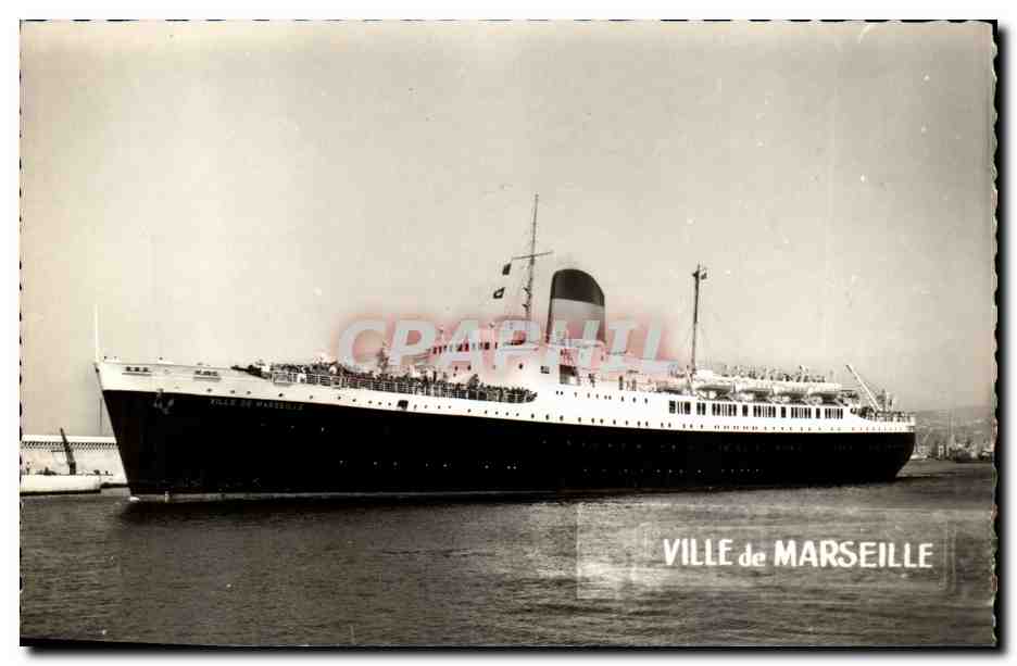 CPA Bateau Transatlantique Ville de marseille