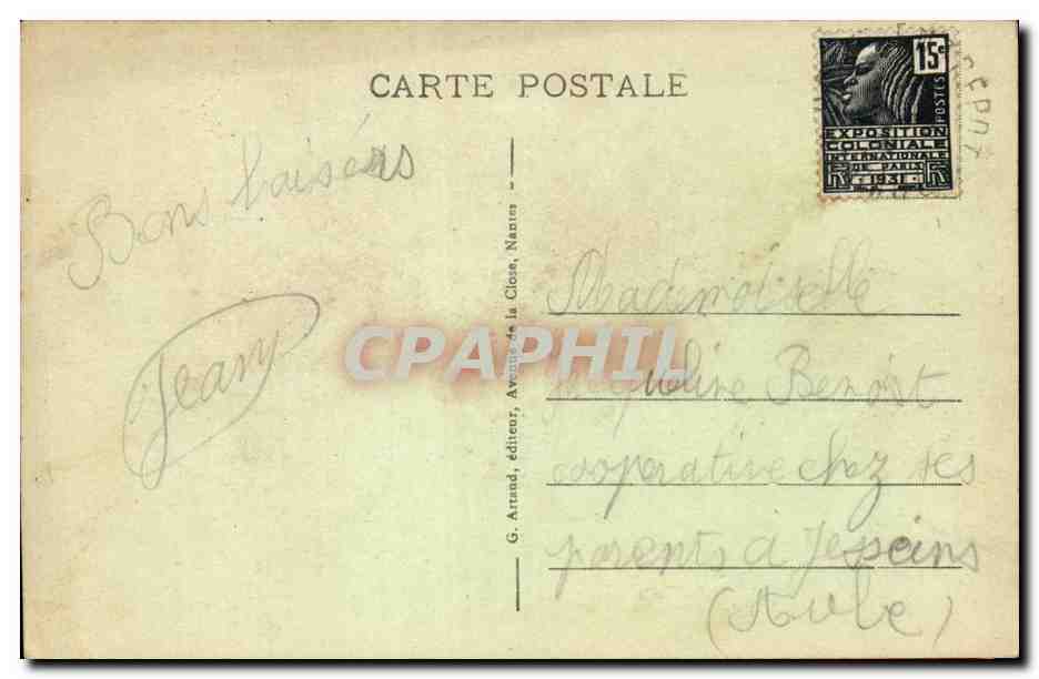 Paquebot "France" — illustration maritime — G. Arund, éditeur, Nantes — Reverso
