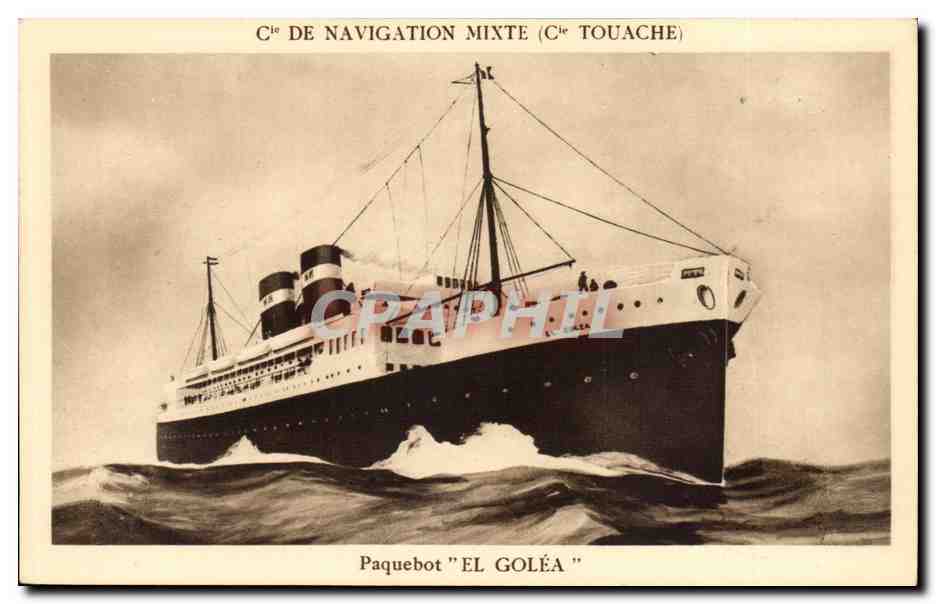 Paquebot "EL GOLÉA" — C° de Navigation Mixte (C° Touache)