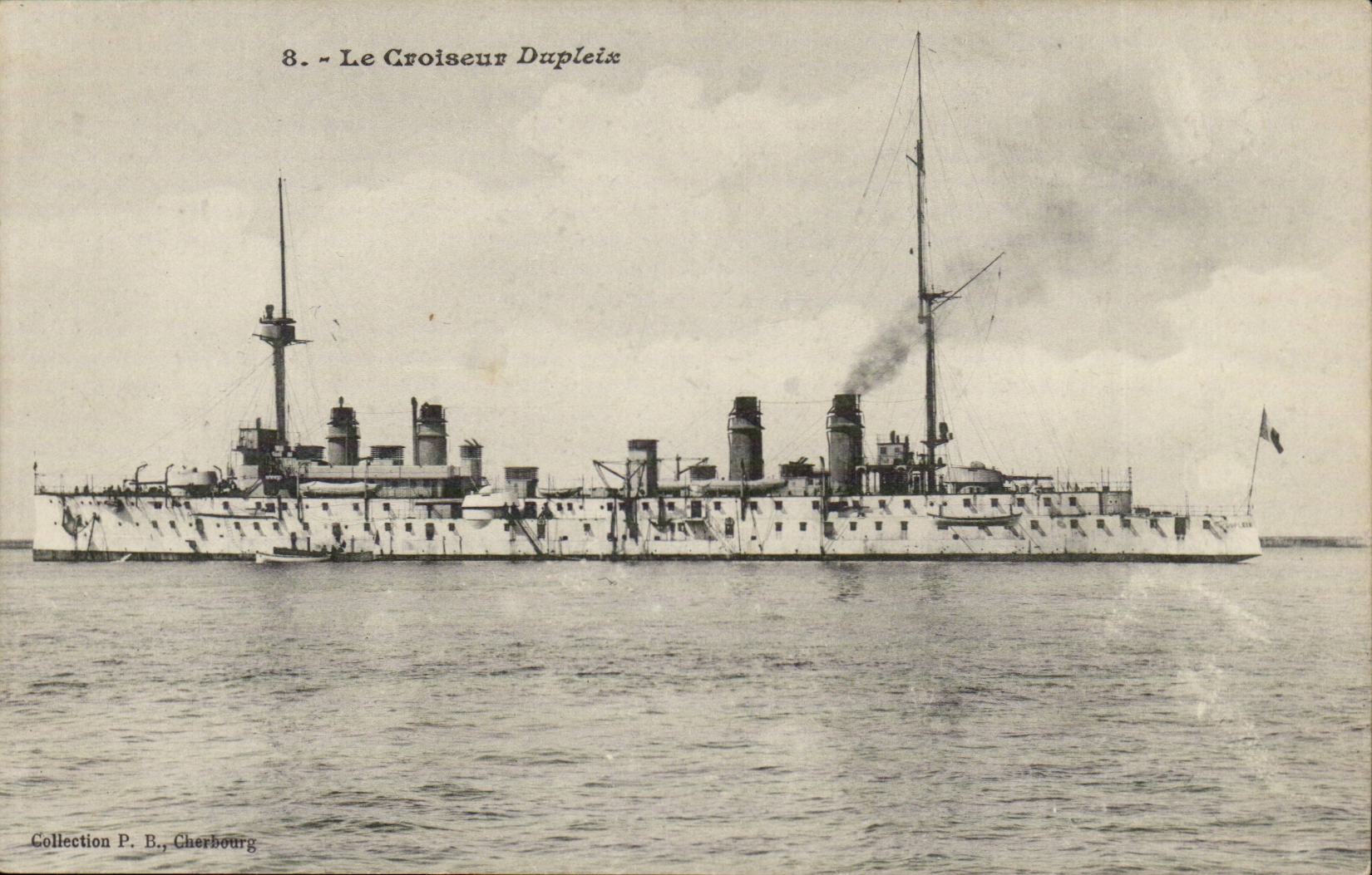 Le Croiseur Dupleix — Cherbourg — Collection P. B.