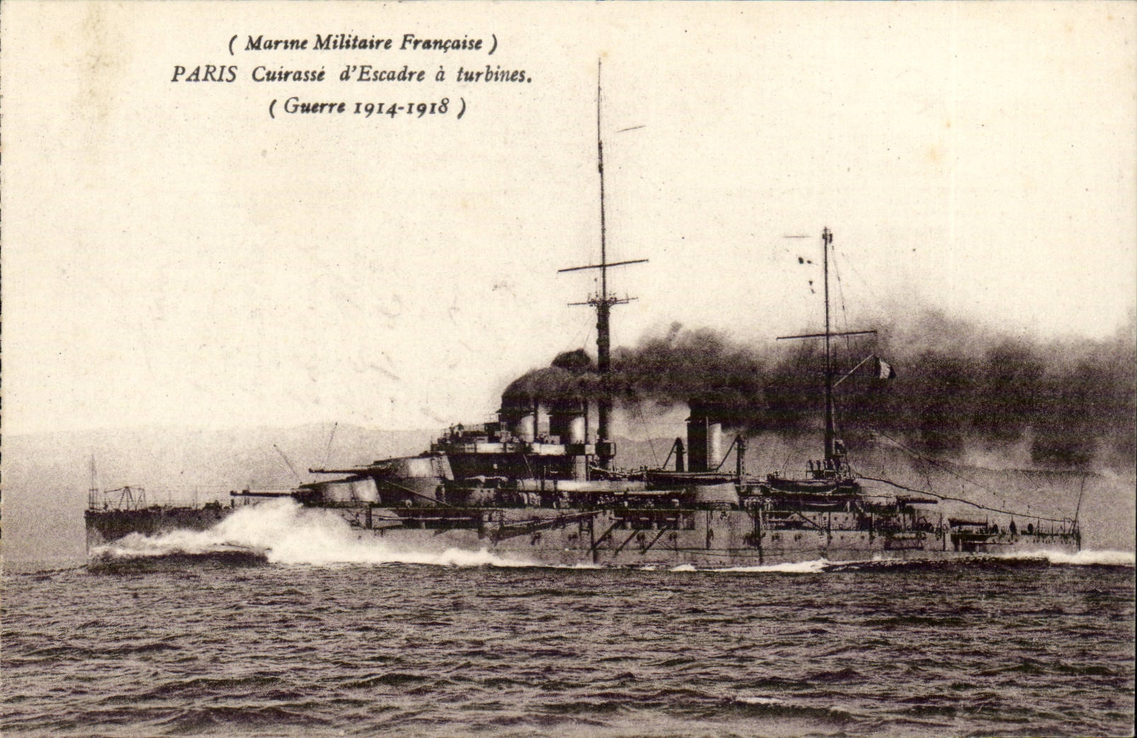Bateau de guerre français — Cuirassé PARIS — Marine Militaire Française