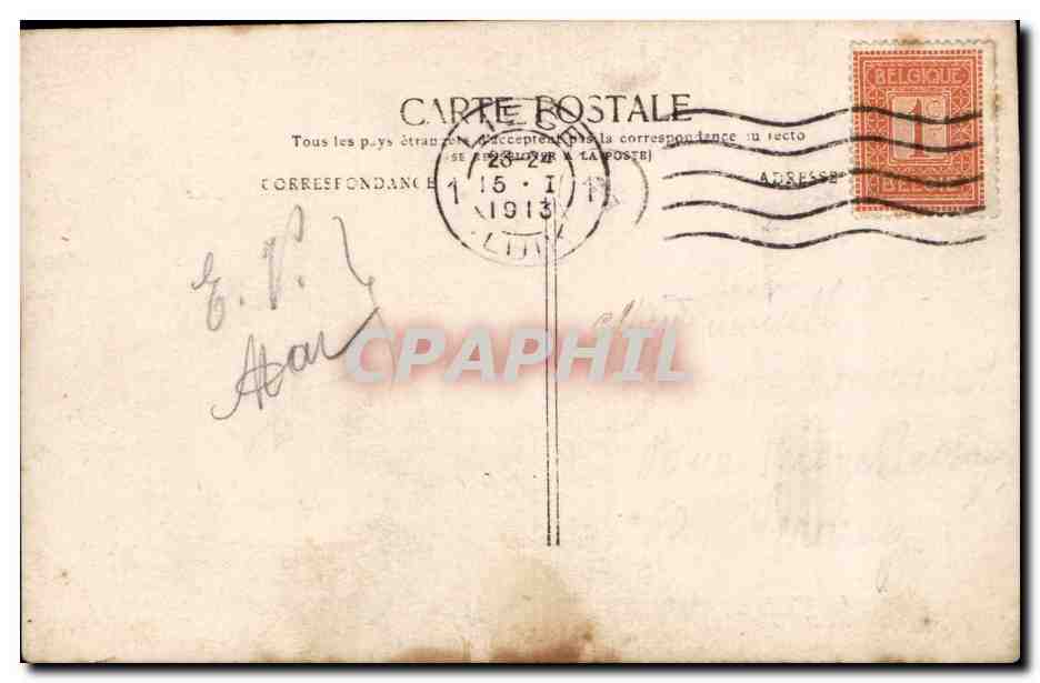 Pêcheur et enfant — scène maritime — Stebbing & Pylt, n°234 — Verso