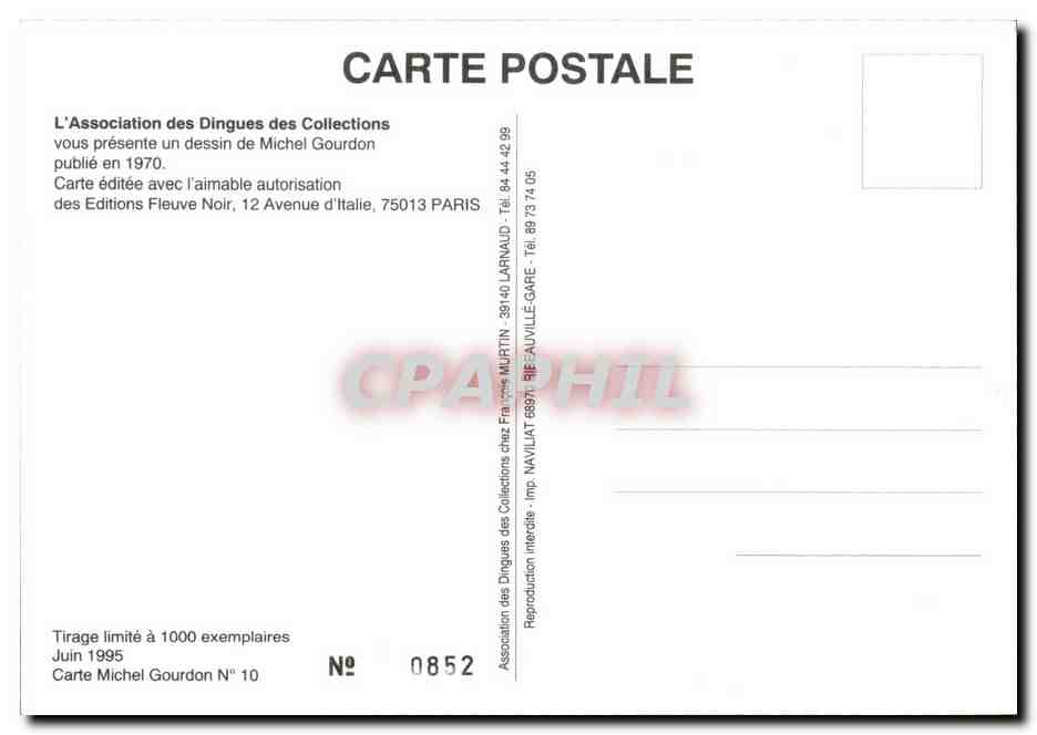 CPM Erotique Femme Nu Leo Malet Nestor Burma dans l'ile — Rückseite