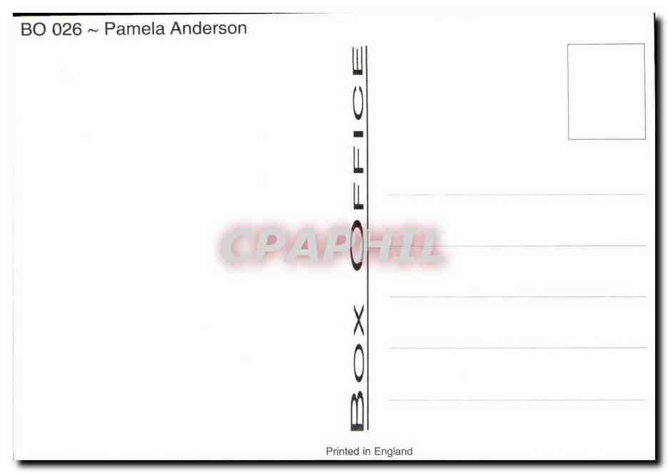 CPM Erotique Femme Nu pamela Anderson — Rückseite