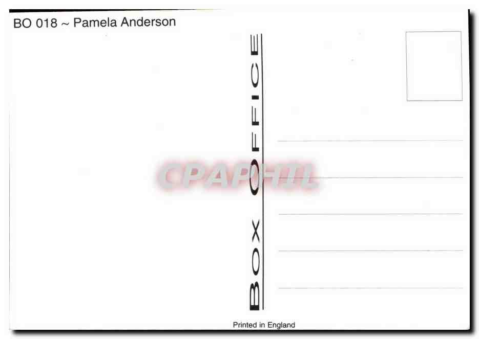 CPM Erotique Femme Nu Pamela Anderson — Rückseite