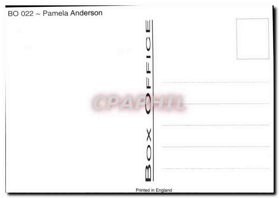 CPM Erotique Femme Nu Pamela Anderson — Rückseite