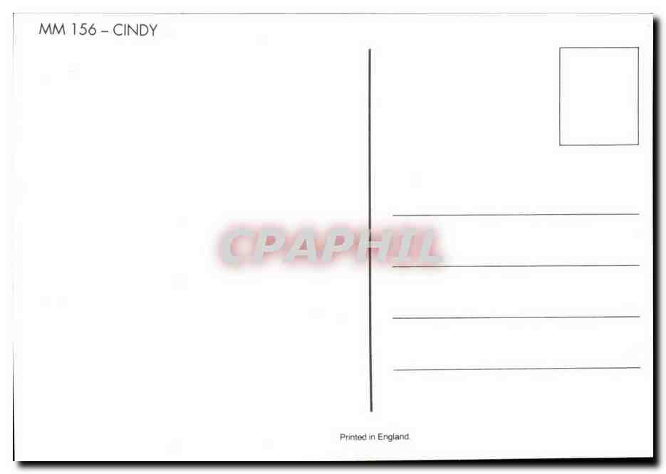 CPM Erotique Femme Nu Cindy Crawford — Rückseite