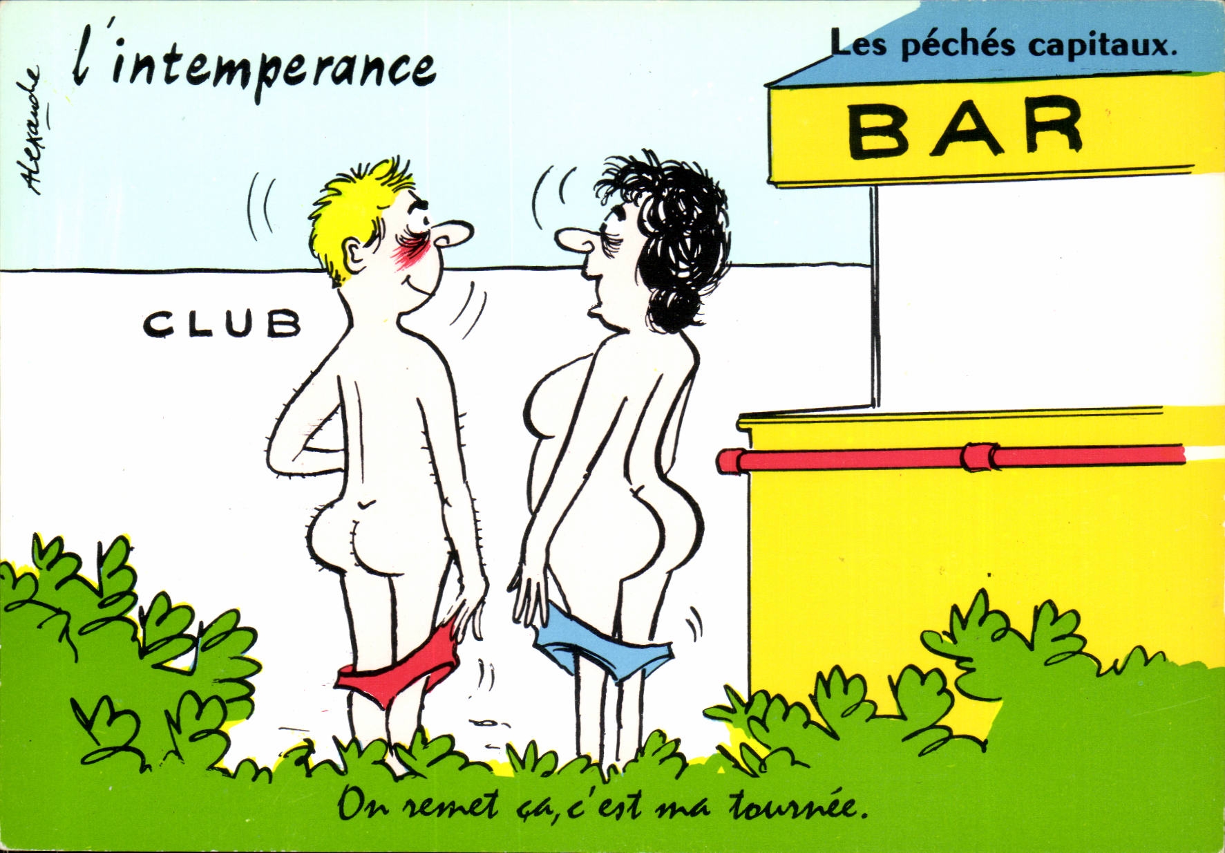 Les péchés capitaux — l'intemperance — Alexandre — N° 020.201