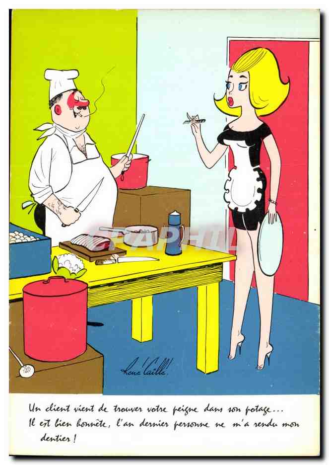 Kitchen — humorous scene — Press Humorists Group, n° 020.201