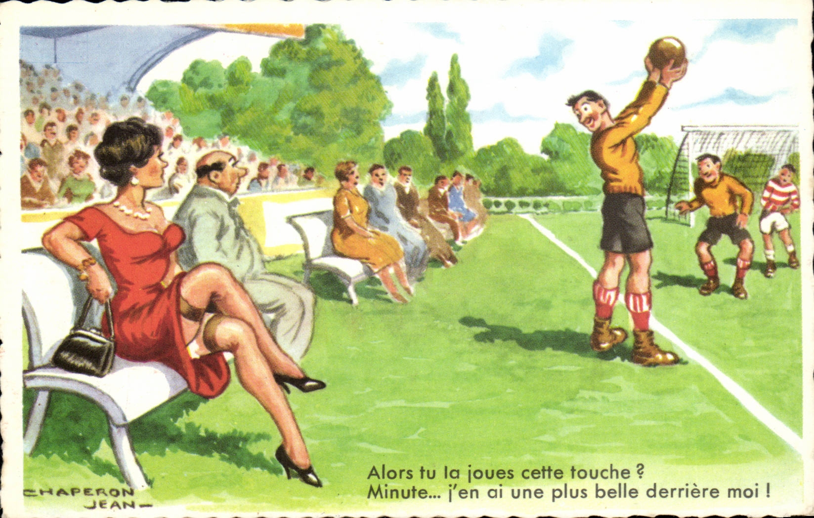 Football - Joueurs et spectateurs — Chaperon Jean — n°1135
