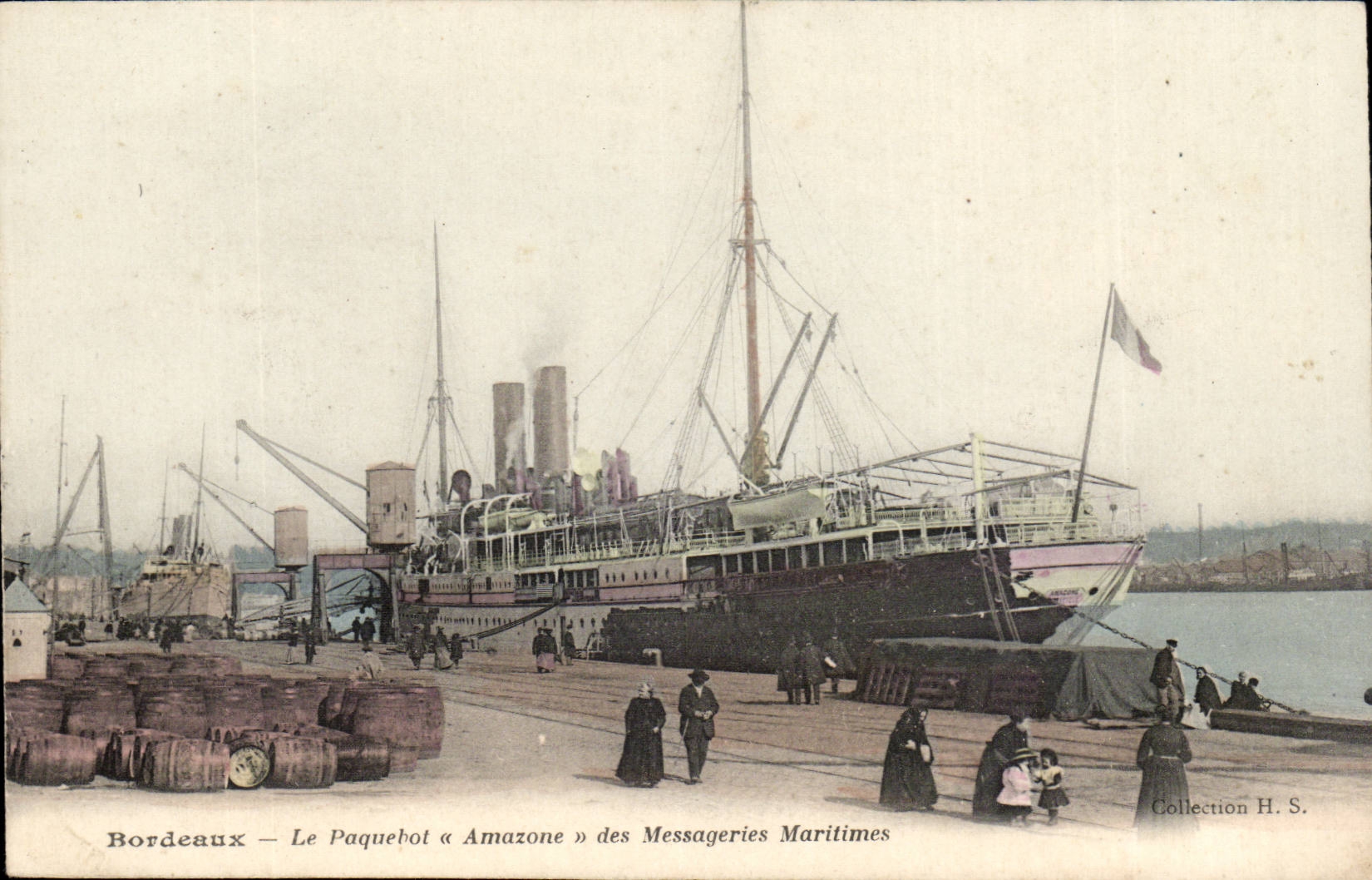 Bordeaux — El Transbordador « Amazone » de las Messageries Maritimes — Colección H. S.