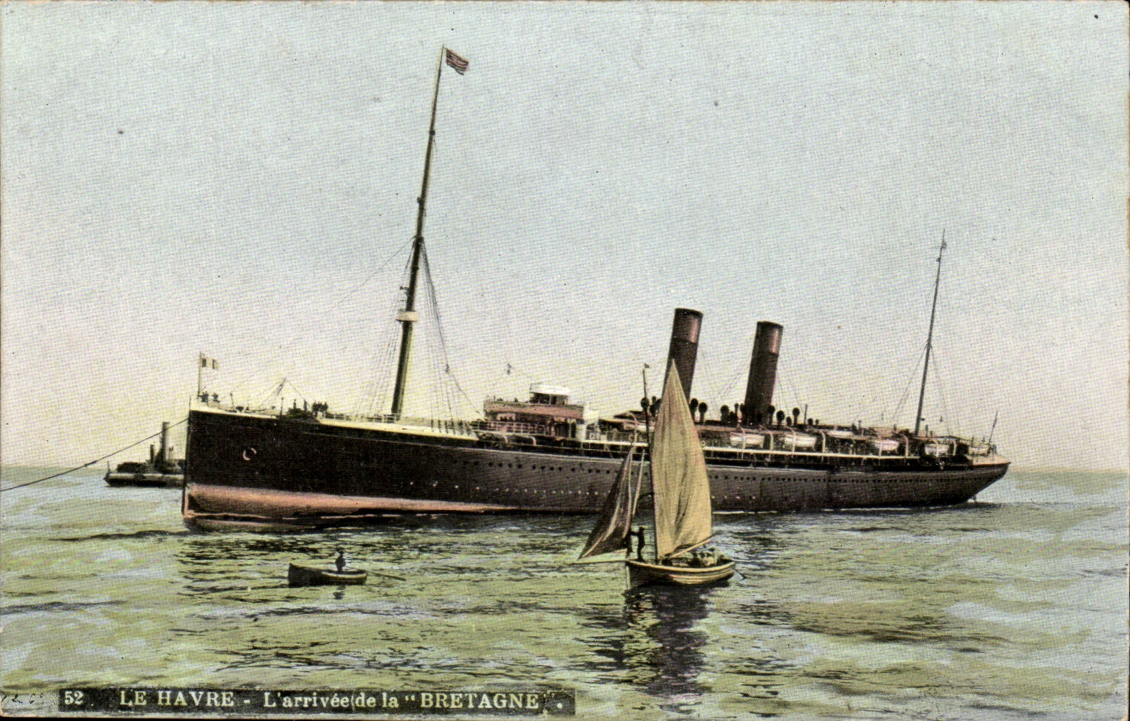 Le Havre — L'arrivée de la "Bretagne" — Aqua-Photo L.V. & Cie, n°52