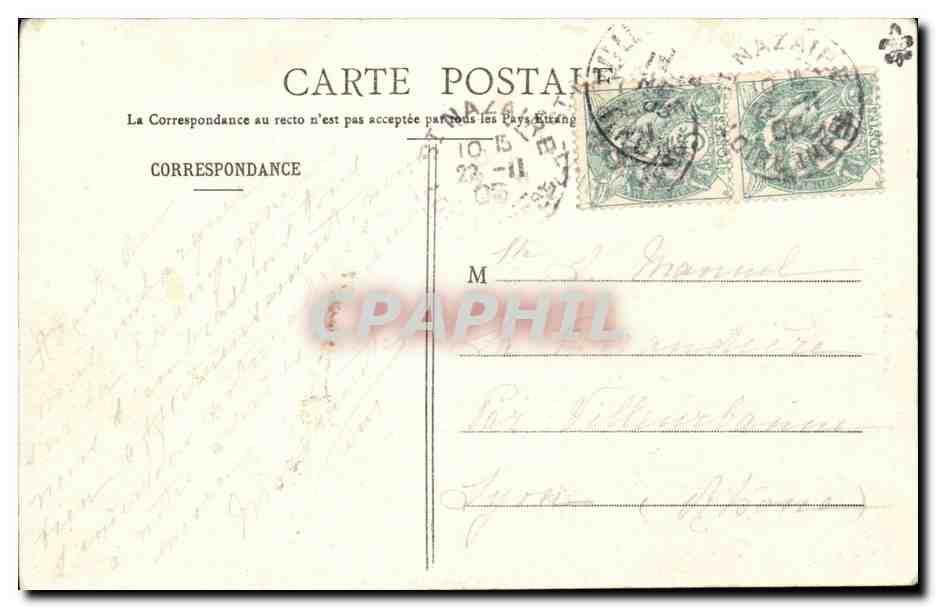 St-Nazaire — Le paquebot transatlantique « La Champagne » sur rade — Collection Delaveau — Reverso
