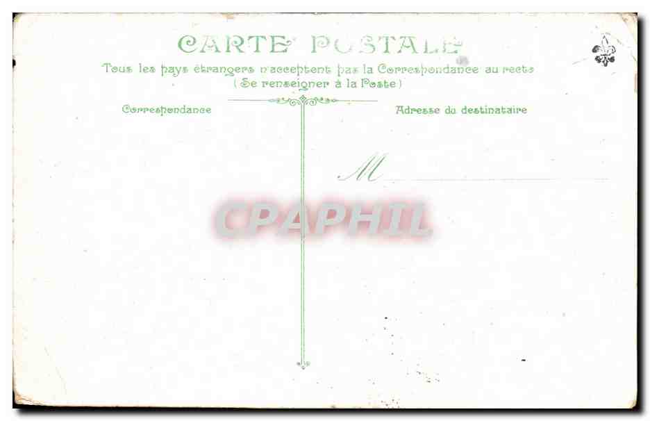 CPA Marseille Le Transatlantique Crimee rentrant au port — Verso