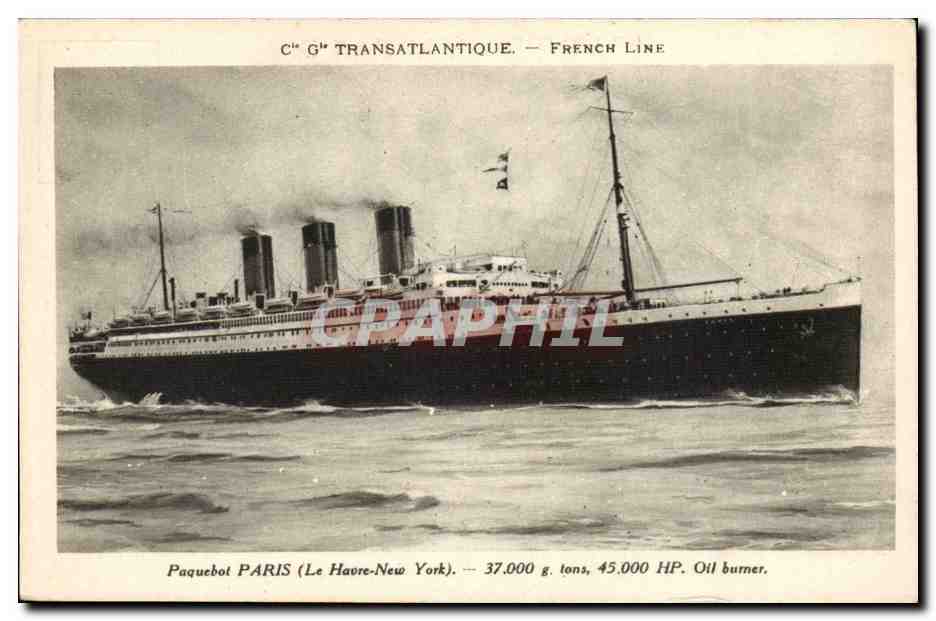 Paquebot PARIS — French Line — Édition Spéciale