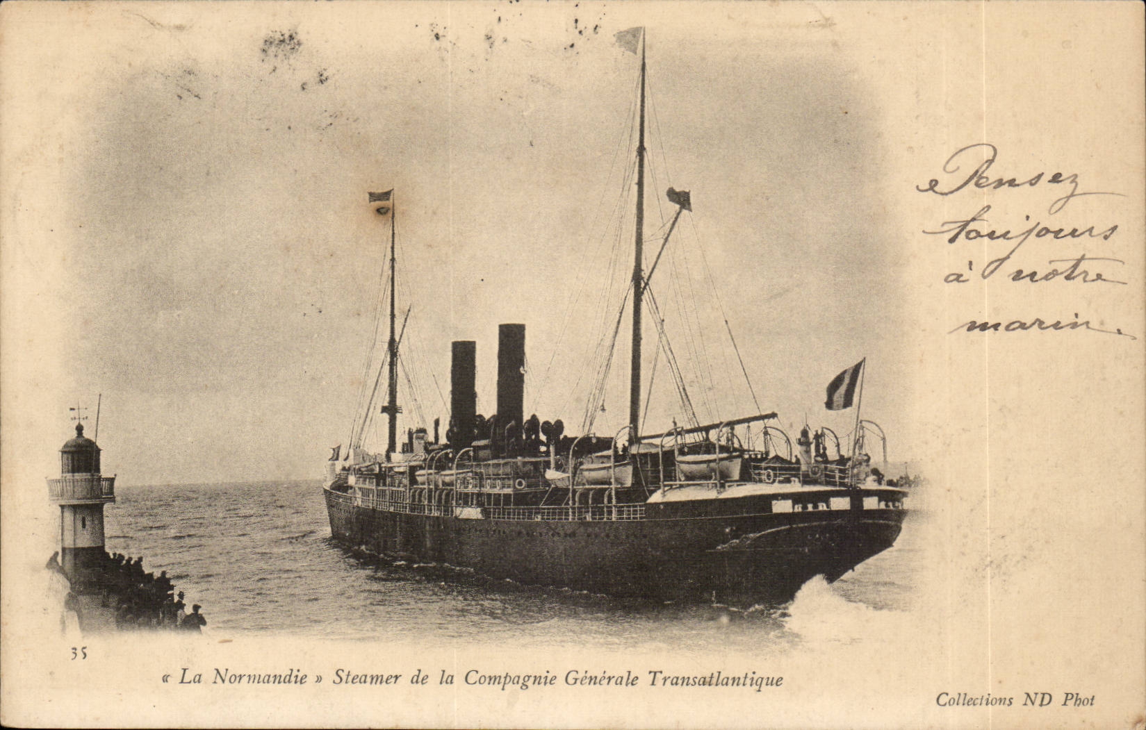 « La Normandie » Steamer de la Compagnie Générale Transatlantique — Collection ND Phot, n°35