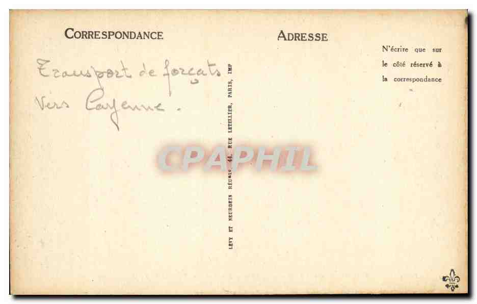 Paquebot "Gouverneur Général Laferrière" — Société Générale — LL n°176 — Rückseite